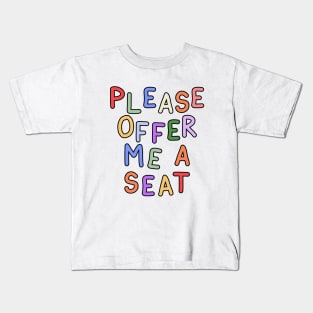 Please Offer Me a Seat - Hidden Disability Gift Kids T-Shirt